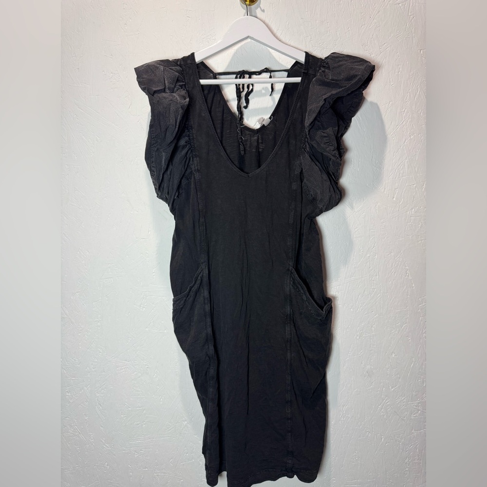 Daily Practice‎ by Anthropologie Malibu Creek Dress Black Size medium - Picture 4 of 6